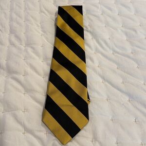 Bocara Gold and Black 100% Silk Tie